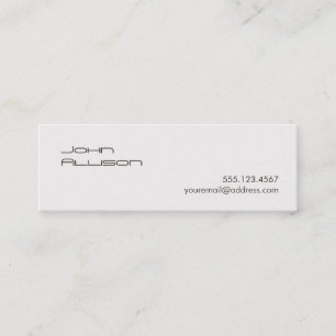 Cartão de visita profissional simples e limpo