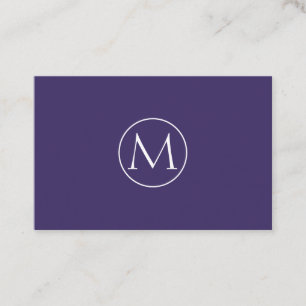 Cartão De Visita Profissionelle Minimal Monograma Visitenkarte