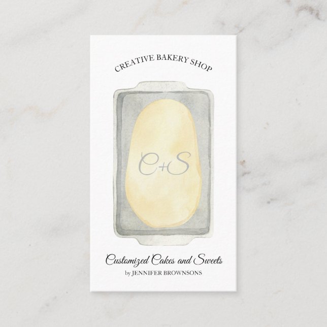 Cartão De Visita Profundidade na Comida da bandeja Receber Fazer do (Frente)