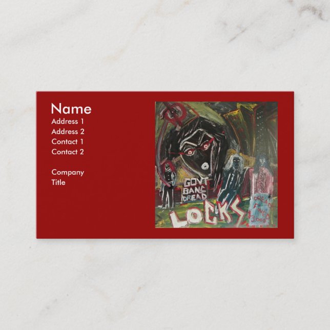 Cartão De Visita Proibição do temor II (Frente)