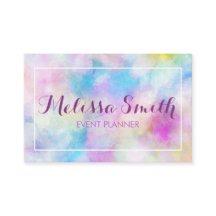 Cartão de visita projetado simples roxo de