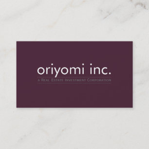 Cartão De Visita PROJETE a beringela 5 esperta simples moderna lisa