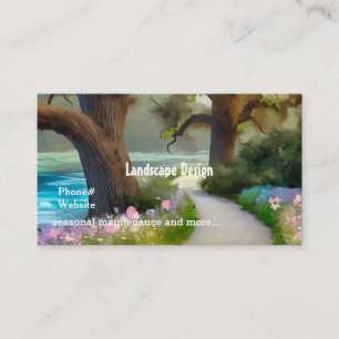 Cartão De Visita Projeto de Paisagem Trilha do Jardim