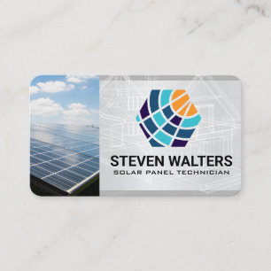 Cartão De Visita Projetos Solares Tecnologia Solar Energia