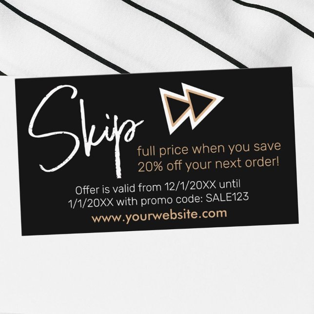 Cartão de visita Promo (Criador carregado)