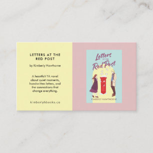 Cartão De Visita Promoção de Livro de Autor Personalizado YA Romanc