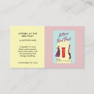 Cartão De Visita Promoção de Livro de Autor Personalizado YA Romanc