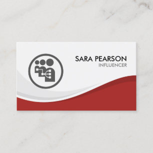 Cartão De Visita Promoção de Marketing de Influenciador na Internet