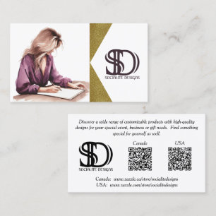 Cartão De Visita Promocional de Designs socialite V2
