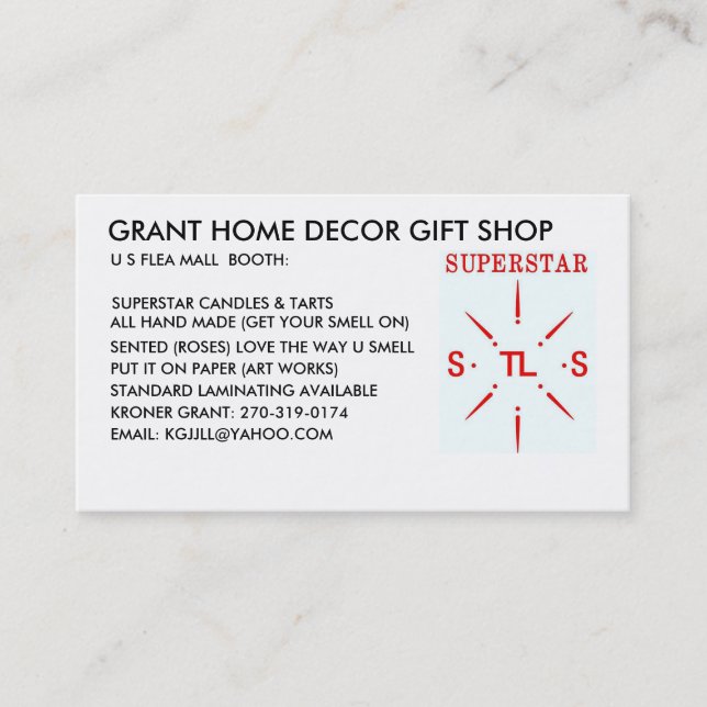 CARTÃO DE VISITA PROMOÇÕES DA ESTRELA MUNDIAL (Frente)