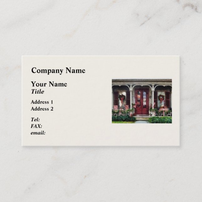 Cartão De Visita Pronto para o Natal (Frente)