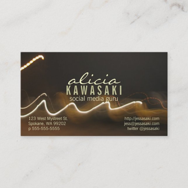 Cartão De Visita Propagação de Fotos (Frente)