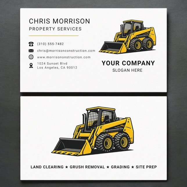 Cartão De Visita Property Services Construction (Criador carregado)