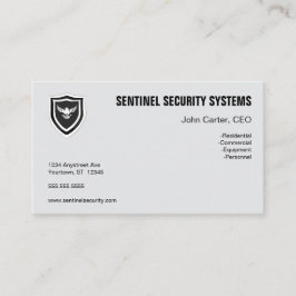 Cartão De Visita Proteção de Segurança Eagle Shield