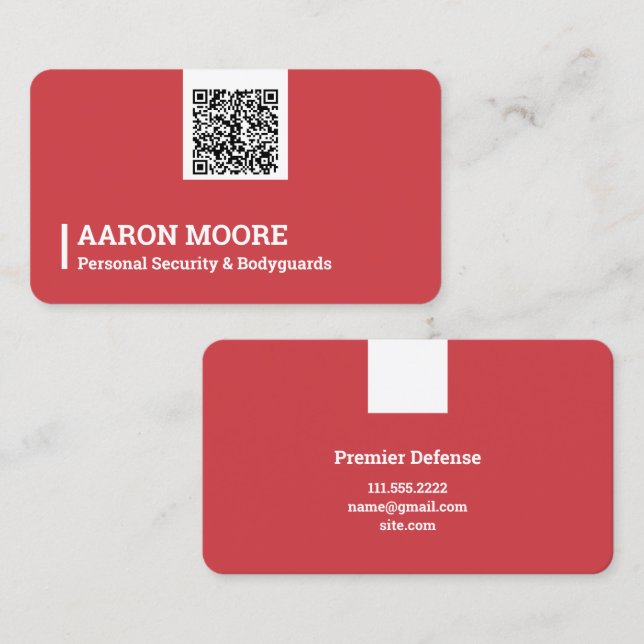 Cartão De Visita Protetor de Segurança (Frente/Verso)