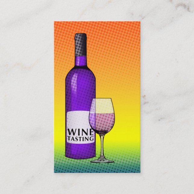 Cartão De Visita provando de vinho (Frente)