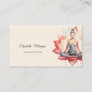Cartão De Visita Psicólogo Terapeuta,Chic Lotus,Rapaz Yoga