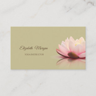 Cartão De Visita Psicólogo Terapeuta,Chic Lotus,Yoga Verde