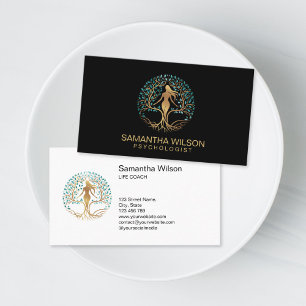 Cartão De Visita Psicólogo Terapeuta Coach de Vida Árvore da Vida
