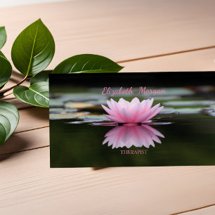 Cartão De Visita Psicólogo Terapeuta Zen, Flor de Lótus