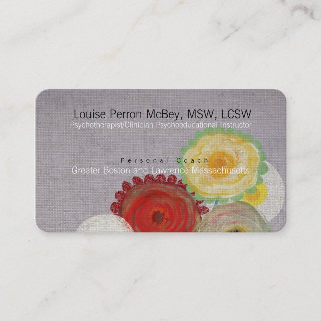 Cartão De Visita Psicoterapeuta Clínica Psicobpedagógica Busina (Frente)