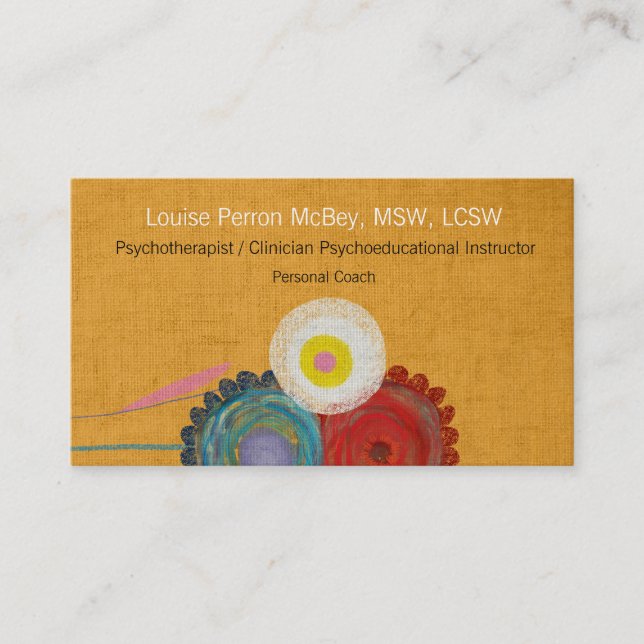 Cartão De Visita Psicoterapeuta Clínica Psicoeducacional (Frente)