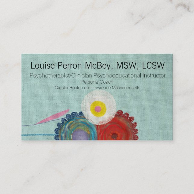 Cartão De Visita Psicoterapeuta Clínico Psicoeducacional (Frente)