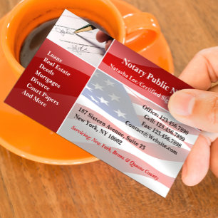 Cartão de visita público notário