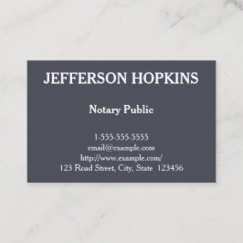 Cartão de visita público simples e puro