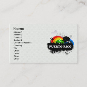 Cartão De Visita Puerto Rico frutado bonito