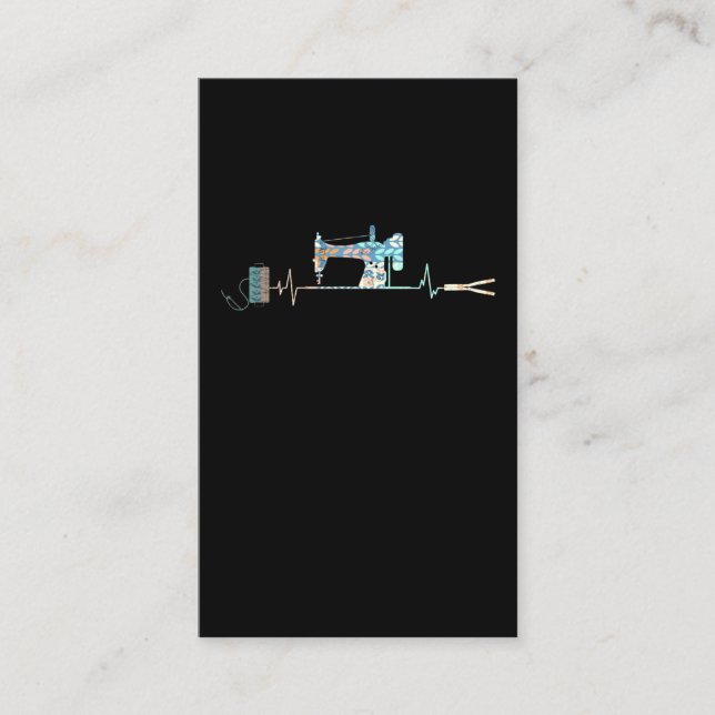 Cartão De Visita Pulsação da Máquina de Costura (Frente)