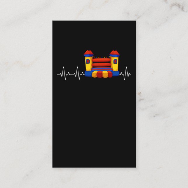 Cartão De Visita Pulsação do Castelo Inflatable Castle Kids Bouncy  (Frente)