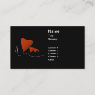 Cartão De Visita Pulsação do coração