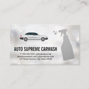 Cartão De Visita Pulverização de Limpeza Automática Fundo Spar