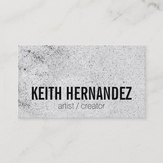 Cartão De Visita Pulverizado / Artístico (Frente)