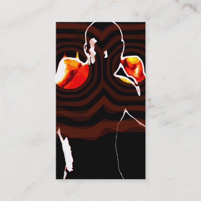 Cartão De Visita punhos do fogo (Frente)