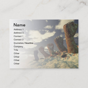 Cartão De Visita Punhos do o da fileira