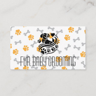 Cartão De Visita Puppy Paws Heart   Higiene   Ossos