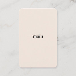 Cartão De Visita Pure Moin/Hello