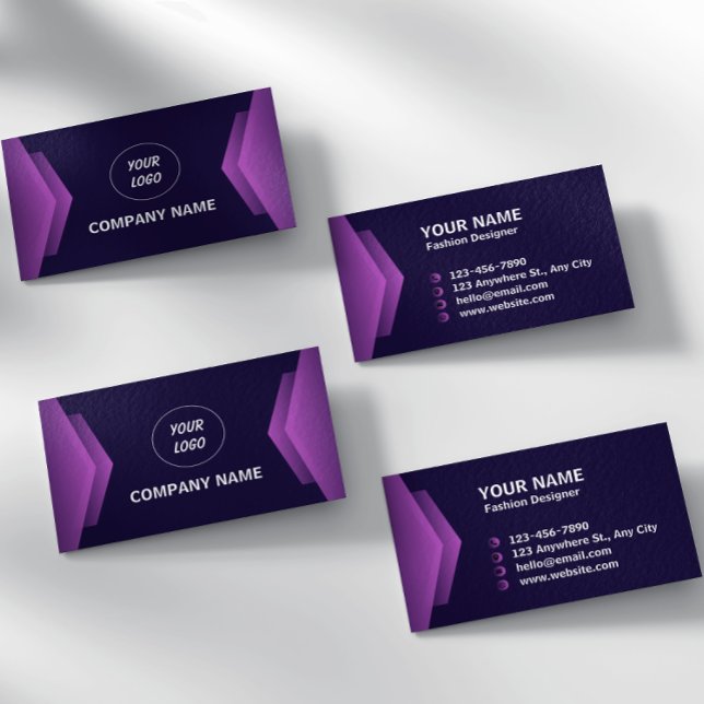 Cartão De Visita Puro E Branco Moderno Profissional (Criador carregado)