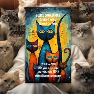 Cartão De Visita Purrfect Care – Cat Sitting