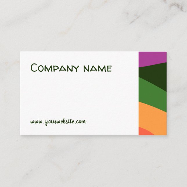 Cartão de visita QR amarelo abstrato (Frente)