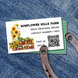 Cartão de Visita QR code Mercado de Agricultores