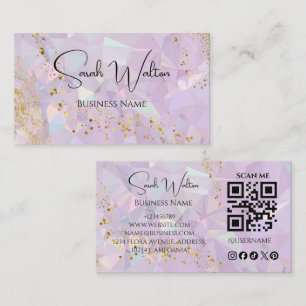 Cartão de Visita QR Code Opal Stone Branding Mod