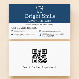 Cartão De Visita QR Code Professional Dental Office Dentistry