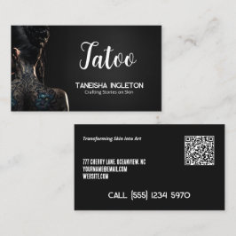 Cartão De Visita QR Personalizado de Compro de Tatuagem