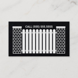 Cartão De Visita QR personalizado de criação de cerca