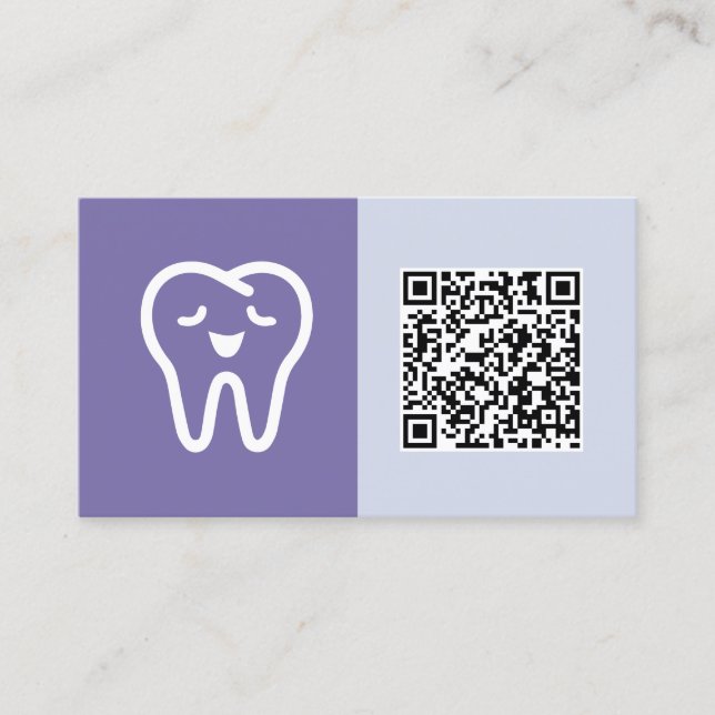 Cartão De Visita QR Personalizado Dental (Frente)