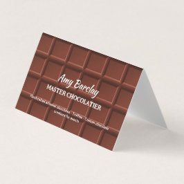 Cartão De Visita QR Personalizado do Chocolatier
