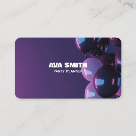 Cartão De Visita QR Personalizado do Grupo de Balões 🎁 🎈